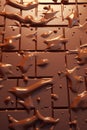 a close up of a chocolate bar