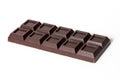 Close up a chocolate bar isolated on white background Royalty Free Stock Photo
