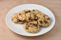 Close up Chocolate Chunk Cookies Royalty Free Stock Photo