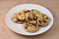 Close up of Chocolate Chunk Cookies Royalty Free Stock Photo