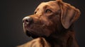 Close-up of a Chocolate Labrador Retriever