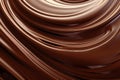 a close up of a chocolate swirl