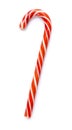 Close up of christmas candy cane isolated Royalty Free Stock Photo