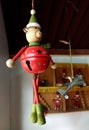 Christmas decoration with wooden doll
