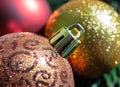 Close up Christmast ball Royalty Free Stock Photo