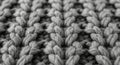 Close-Up of Chunky Knitted Fabric Texture Royalty Free Stock Photo