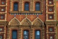 Close-up of Church of the Savior on Spilled Blood or Cathedral of the Resurrection of Christ in St. Petersburg, Russia Royalty Free Stock Photo