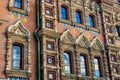 Close-up of Church of Savior on Spilled Blood or Cathedral of the Resurrection of Christ in St. Petersburg, Russia Royalty Free Stock Photo