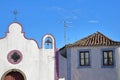 Close-up on a church Senhor do Passos Chapel inside the old town of Monchique, Algarve