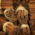 Close up of cinnamon bunches