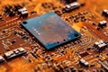 a close up of a circuit board Royalty Free Stock Photo