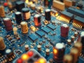 Close up of circuit board Royalty Free Stock Photo
