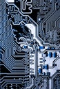 Close up of Circuits Electronic on Mainboard Technology computer background logic board,cpu motherboard,Main board,sys Royalty Free Stock Photo