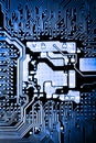 Close up of Circuits Electronic on Mainboard Technology computer background logic board,cpu motherboard,Main board,sys Royalty Free Stock Photo