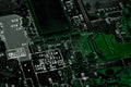 Close up of Circuits Electronic on Mainboard Technology computer background logic board,cpu motherboard,Main board,sys