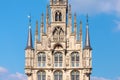 Close up of the city hall in the Dutch city of Gouda