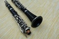 Close up of a clarinet music instrument Royalty Free Stock Photo