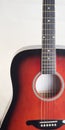 Close up of classic acoustic guitar Royalty Free Stock Photo