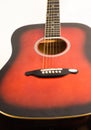 Close up of classic acoustic guitar Royalty Free Stock Photo