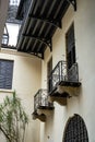 Close-up of classical architecture of Tai Kwun, a historic building in Hong Kong Royalty Free Stock Photo