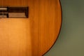 Close Up of Classical Guitar Body Royalty Free Stock Photo