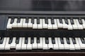 Close-up of classical piano keys Royalty Free Stock Photo