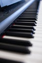 Close up of the Classical Piano keys Royalty Free Stock Photo