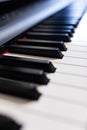 Close up of the Classical Piano keys Royalty Free Stock Photo