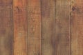 Close up of clean brown wood fencing Royalty Free Stock Photo