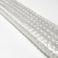 Close-up of Clear Bubble Wrap Packaging Material on White Background protection cushioning Royalty Free Stock Photo