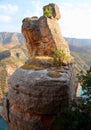 Close-up of a cliff, a mountain canyon and the Botan River in a national park near the city of Siirt, Turkey