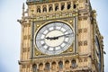Close-up of the clock face of Big Ben, London. UK Royalty Free Stock Photo