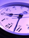 Close up of clock face Royalty Free Stock Photo