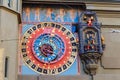 Close-up of clock face of Zytglogge clock tower at old town of Bern, Switzerland Royalty Free Stock Photo