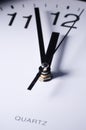 Close up of clock hands Royalty Free Stock Photo