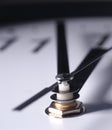 Close up of clock hands Royalty Free Stock Photo