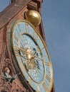 Close-up of clock MÃ¤nnleinlaufen at Nuremberg church of our lady, Germany