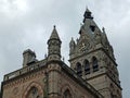 Close up of the clock tower of chester town hall against a cloudy sky Royalty Free Stock Photo