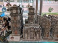 Close-up of Clock tower and main building ottoman empire period at gift shop at Dolmabahce Palace