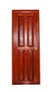 Close up of closed wooden door