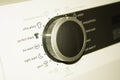 Close-up of clothes washer dial Royalty Free Stock Photo