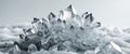 a close up of a cluster of crystals on a pile of ice Royalty Free Stock Photo