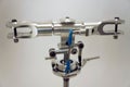 Close-up CNC Aluminium Main Rotor Head for radio-controlled helicopter.