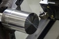 Close up of the CNC lathe