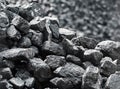 Close up of coal. Heap of coal.