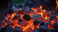 Close-Up of Coal Pile, Raw Organic Material for Energy Generation and Industrial Processes