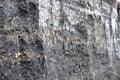 Close up of coal wash cutting face Royalty Free Stock Photo