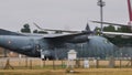 Close up on the cockpit and fuselage of Transall c-160 Gabriel on the tamrac