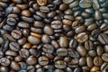 Close up Coffee seed for background and pattern Royalty Free Stock Photo