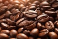 Close up of cofffee beans . Created by generative AI Royalty Free Stock Photo